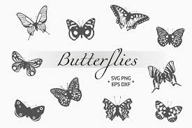 Freesvg.org offers free vector images in svg format with creative commons 0 license (public domain). Butterfly Silhouettes Collection Graphic By Kirill S Workshop Creative Fabrica