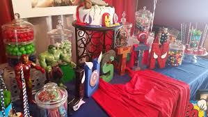 4th Birthday Decoration Ideas For Boy At Home Marvel Avengers Birthday Party Ideas Photo 5 Of 11 Marvel Birthday Party Avengers Birthday Superhero Birthday Party
