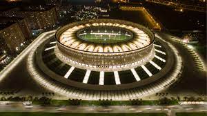 It has a capacity of 35,074 spectators. Stadion Des Fk Krasnodar Schalke 04 Spielt Im Kolosseum Sport Sz De
