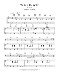 Wade In The Water Sheet Music Eva Cassidy Piano Vocal Guitar Wade In The Water Sheet Music Digital Sheet Music