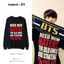 Haters Sweater Bts Merch Bts Clothing Sweaters Online Clothing Stores