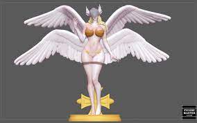 Файл 3D ANGEWOMON 2 DIGIMON SEXY GIRL PRETTY ANGEL CHARACTER ANIME 3D  PRINT・Дизайн для загрузки и 3D-печати・Cults