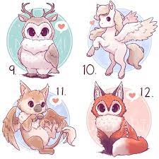Check spelling or type a new query. Mythical Animal Fusion Sticker And Or 6x6 Quotprints Cute Animal Drawings Cute Kawaii Animals Animal Drawings