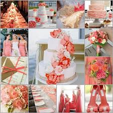 Coral Wedding Theme Colors Coral And White Wedding Decorations And Cake Design Coral Wedding Themes Coral Wedding Colors Coral Wedding Decorations