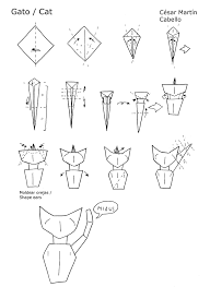 Remember to pause and play if it is going too fast so you don't miss any steps, and your result will be fantastic! Origami Cat Diagrams By Pepius On Deviantart Origami Cat Origami Cat Instructions Origami Animals
