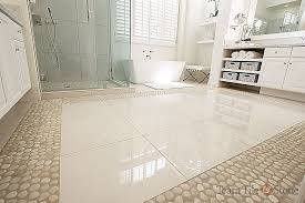 Install Ceramic Tile Over An Old Vinyl Floor And Prepare For A Dramatic Facelift For Your Bathroom Vinyl Flooring Bathroom Marble Bathroom Floor Vinyl Flooring