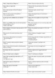 Discussion questions for english learners to provide question prompts in order to encourage conversation in esl classes. English Exercises General Knowledge Quiz