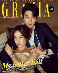 Explore the latest videos from hashtags: Newlyweds Lee Dong Gun And Jo Yoon Hee On The Cover And Pages Of Grazia The Drama Corner