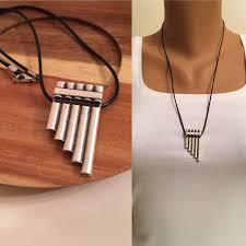 Pan Flute Necklace Antique Silver Necklace Best Kids Gifts Etsy Antique Silver Necklace Antique Silver Silver Chain Style