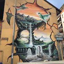 Cosi Passeggiata Senza Meta Giri Langolo E Milano Milano Artwork Painting Great Wave