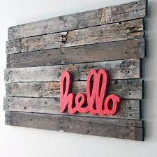 Diy Pallet Wall Art Project Tutorials The Cottage Market Wood Pallet Art Pallet Wall Art Diy Art Projects