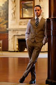 Brown Tweed Suit Mens Outfit Ideas Fall 2015 He Spoke Style Brown is actually a very subtle but smart colour. brown tweed suit mens outfit ideas fall 2015 he spoke style