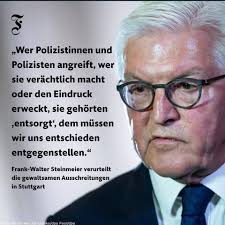 Geht's noch heuchlerischer? Steinmeier aktuell zu #Stuttgart (links) &  Steinmeiers bevorzugte und von ihm über seine offizielle Seite beworbene  Krawallcombo (rechts)... #FrankWalterFischfilet