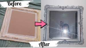 Mirrormate's frame styles range from contemporary to traditional and are available in a. Easy Diy Mirror Frame Cheap Mirror Makeover Youtube
