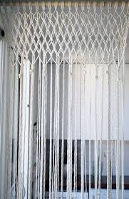 Diy J Ai Realise Un Rideau En Macrame Chez Moi Tuto Inside Faire Des Rideaux Rideau Macrame Rideaux