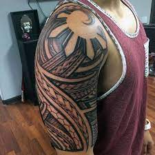 Check out this beautiful filipino half sleeve. 50 Filipino Sun Tattoo Designs Fur Manner Tribal Ink Ideen Mann Stil Tattoo Tattoo Designs Ink Tattoos