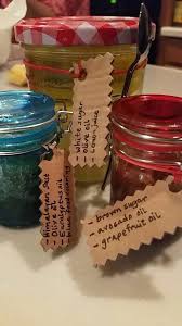Blue Jar Himalayan Salt Olive Oil Eucalyptus Oil Blue Food Coloring Red N White Jar White Sugar Olive Oil Blue Food Coloring Grapefruit Oil White Jar
