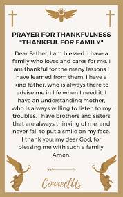 God, we thank you for the blessing and joy of family. 12 Strong Prayers For Thankfulness Connectus