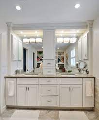 Check spelling or type a new query. Bathroom Comely White Bathroom Decoration Using Recessed Light In Bathroom Including Whi Bathroom Vanity With Tower Bathroom Vanity Bathroom Recessed Lighting
