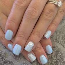 Baby Blue Shellac Blue Shellac Nails Blue Gel Nails Baby Blue Nails