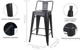 This item didn't really have much reviews but i gave it a try. Amazon Com Gia 24 Inch Low Back Counter Height Stool 2 Pack Black Furniture Decor