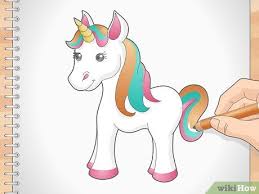 The wings are three levels of feathers deep. 3 Ways To Draw A Unicorn Wikihow