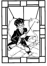 Harry Potter In Cornice Harry Potter Da Colorare Disegni Da