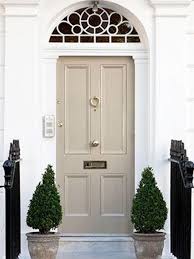 Earth Color Beige Color Feng Shui Front Door Beautiful Front Doors Painted Front Doors Front Door Planters