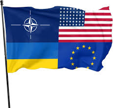 3x5 Ft Ukraine America EU NATO Flag ...