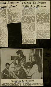 Flutist To Debut With Ars Musica