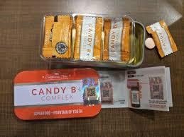 Candy b + complex is made by maca, tribulus, goji, and soy lecithin. Candy B Testimoni