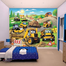 Kids wallpaper murals & children's wallpaper murals. Walltastic My First Jcb Wall Mural Create An Instant Feature Wall In Your Room With This Bril Children Bedroom Murals Kids Room Wall Murals Kid Room Decor