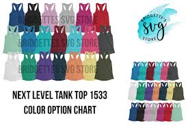 Next Level 1533 Mockup Tank Top Mockup Color Options