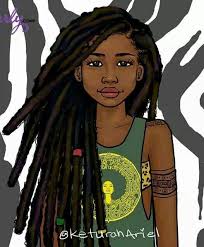 Animation Black Cartoon Characters With Dreads Image Result For Free Black Pop Art Black Cartoon Black Girl Dreads Natural Hair Art