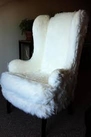700 Amazing Cream Fur Wingback Chair Fur Furniture Modern White Living Room Furniture