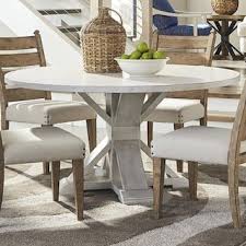 Klaussner Coming Home Round Table In Chalk Table Only In 2020 Round Dining Room Table Round Dining Room Dining Table