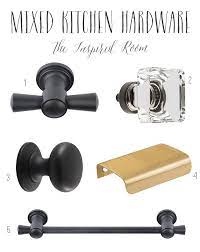How To Mix Match Kitchen Hardware Finishes Styles The Inspired Room Kitchen Hardware Bronze Kitchen Hardware Update Kitchen Cabinets