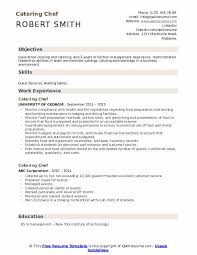 Catering Chef Resume Samples Qwikresume