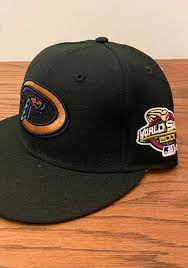 New Era Arizona Diamondbacks Mens Black 2001 World Series Side Patch 59fifty Fitted Hat 59004456 Fitted Hats 2001 World Series Arizona Diamondbacks
