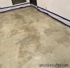 Polished Concrete How I Got My Slab Ready For Paint Uncookie Cutter Polished Concrete Concrete Floors Diy Concrete Stained Floors