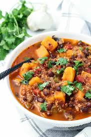 Butternut Squash Black Bean Turkey Chili The Saucy Fig Recipe Turkey Black Bean Chili Butternut Squash Black Bean Healthy Soup Recipes