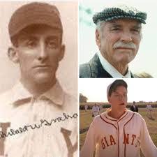 Archibald Wright Moonlight Graham played right field in a single major  league game for the New York Giants never getting an at bat, June 29, 1905.  He entered the game in the