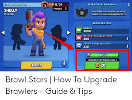 These skills are unlocked after reaching power level 10. Starting Brawlea 1220 Star Power Shell Shock 2 Power 1 Shelly Available In Brawl Bexes After Fichter Shelly Reaches Poower Level9 Brawler Stats Health 3600 Attack Damage Pershell 300 Super Damage Per