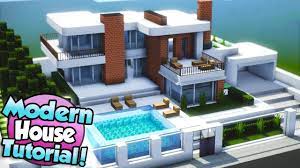 Modern houses for mcpe it is the maps app with the most detailed and realistic modern creations which is being built specifically for minecraft pocket edition. Minecraft How To Build A Large Modern House Tutorial 15 Youtube