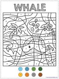 500 x 654 file type: Color By Number Ocean Animals Coloring Pages Preschool Colors Coloring Pages Ocean Animals