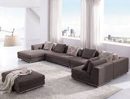 Contemporary Modern Brown Fabric Sectional Sofa Tos Anm9708 2 Contemporary Living Room Furniture Modern Sofa Sectional Modern Sofa Living Room