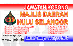 Sebut harga perkhidmatan sewaan dan pengurusan perabot/kelengkapan untuk pusat pemberian vaksin (ppv) daerah petaling muat turun di sini. Jawatan Kosong Majlis Daerah Hulu Selangor Mdhs 14 Ogos 2017 Jawatan Kosong Kerajaan Swasta Terkini Malaysia 2021 2022