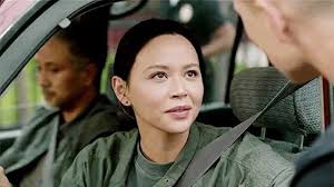 Kari (Hailey Upton + Lucy Chen: similar outfits on...)