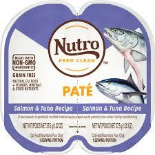 The reviews in amazon seem to confirm this. Nutro Perfect Portions Grain Free Salmon Tuna Pate Recipe Cat Food Trays 2 6 Oz Case Of 24 Twin Packs Chewy Com