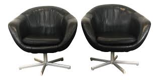 1,222 mid century leather chair products are offered for sale by suppliers on alibaba.com, of which living room chairs accounts for 13%, dining chairs accounts for. Mid Century Modern Black Leather Swivel Pod Chairs Chairish